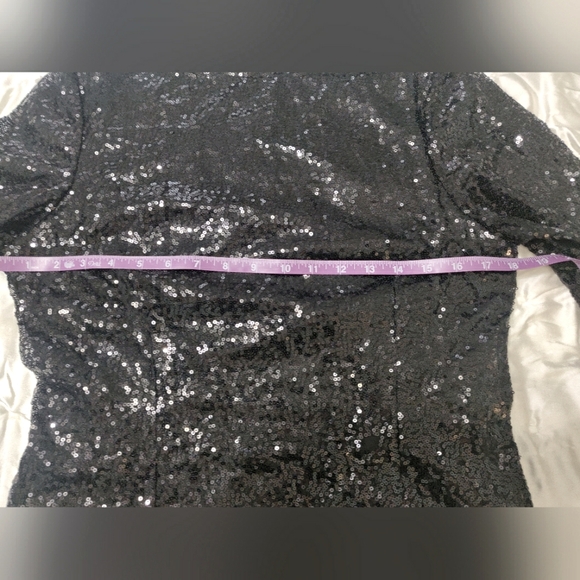 Boo Hoo black sequined dress. - Picture 8 of 11